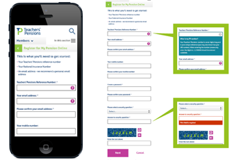 Mobile Design - Teachers Pensions